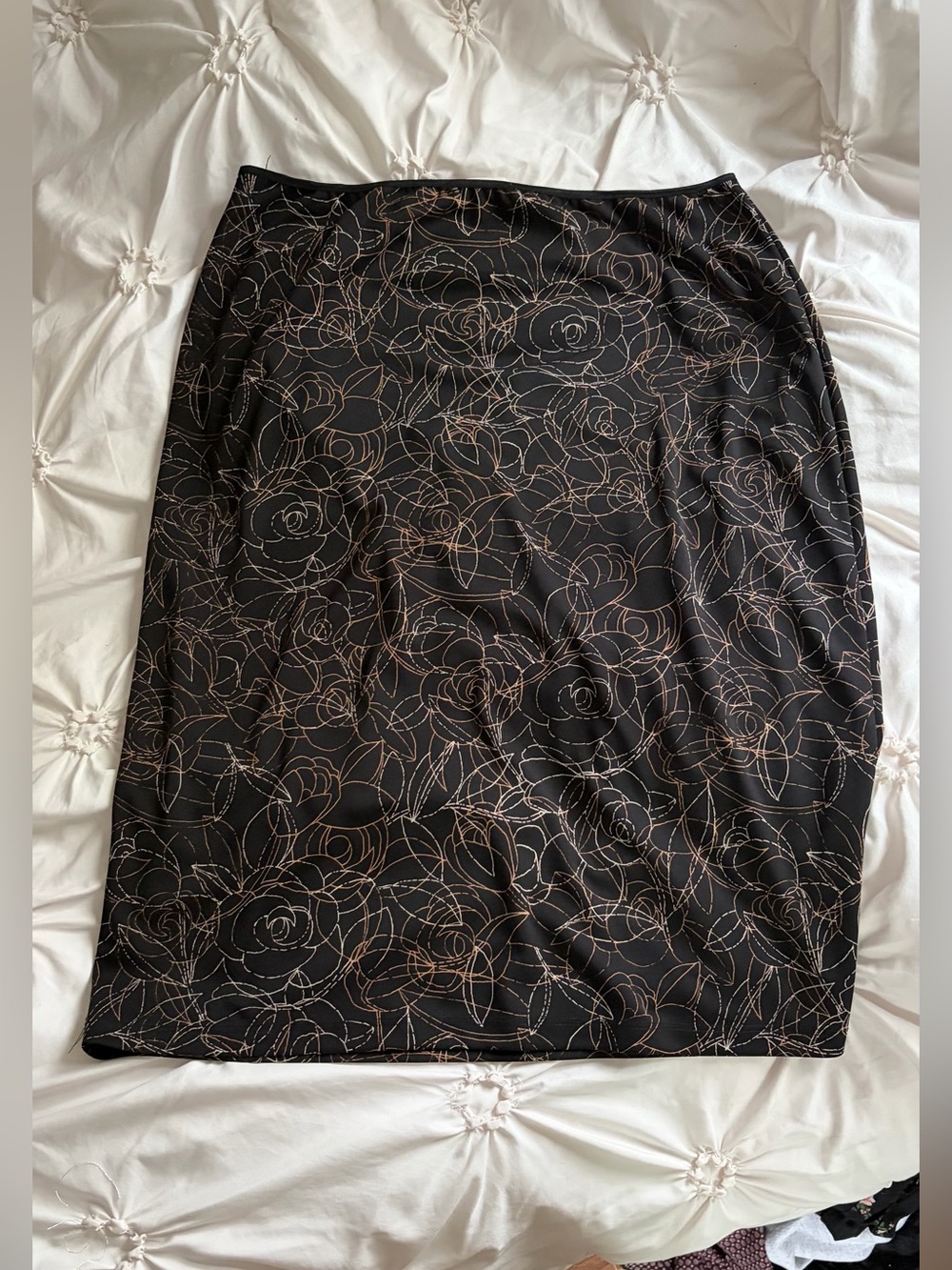 Y2K Paisley Swirl midi skirt